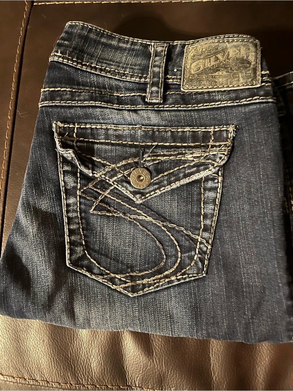 Silver Jeans Suki Surplus Women’s Bootcut Jeans W32 L30 Dark Wash